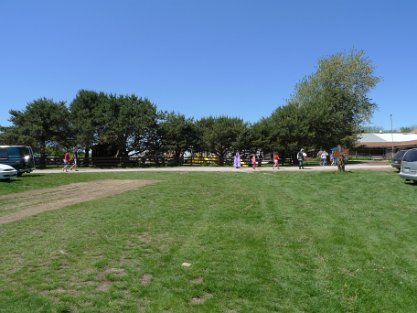 Outside